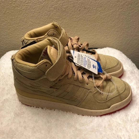 Adidas Originals Forum Mid -Tan color in size 8 - Picture 2 of 7